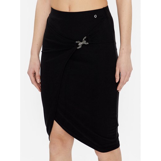 Guess Spódnica ołówkowa Dalal W3GD55 KAQL2 Czarny Slim Fit ze sklepu MODIVO w kategorii Spódnice - zdjęcie 182689065
