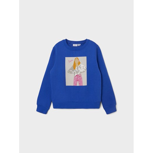 NAME IT Bluza 13221346 Niebieski Regular Fit ze sklepu MODIVO w kategorii Bluzy dziewczęce - zdjęcie 182689115