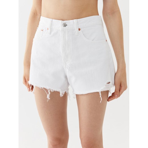 Polo Ralph Lauren Szorty jeansowe 211903421001 Biały Regular Fit ze sklepu MODIVO w kategorii Szorty - zdjęcie 182689128
