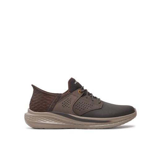 Skechers Sneakersy 210890 CHOC Brązowy ze sklepu MODIVO w kategorii Buty sportowe męskie - zdjęcie 182689129