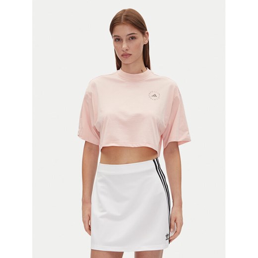 adidas by Stella McCartney T-Shirt Stella McCartney JJ0081 Różowy Oversize ze sklepu MODIVO w kategorii Bluzki damskie - zdjęcie 182689146