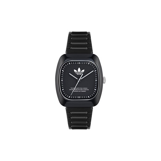 adidas Zegarek Retro Wave Two AOSY24531 Czarny ze sklepu MODIVO w kategorii Zegarki - zdjęcie 182689195