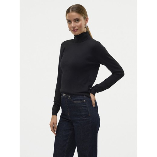 Vero Moda Golf Iris 10320450 Czarny Slim Fit ze sklepu MODIVO w kategorii Swetry damskie - zdjęcie 182689205