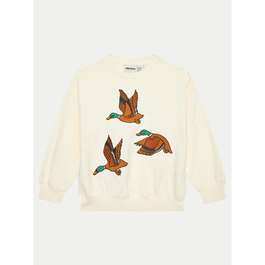 Mini Rodini Bluza Ducks 2272001311 Écru Regular Fit ze sklepu MODIVO w kategorii Bluzy dziewczęce - zdjęcie 182689206