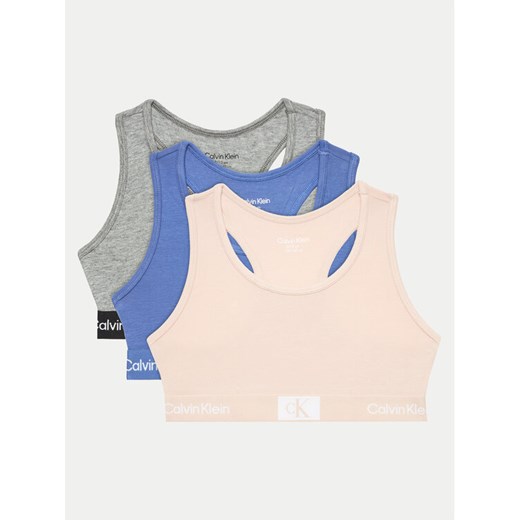 Calvin Klein Underwear Komplet 3 biustonoszy G80G800698 Kolorowy ze sklepu MODIVO w kategorii Staniki dla dziewczynki - zdjęcie 182689248