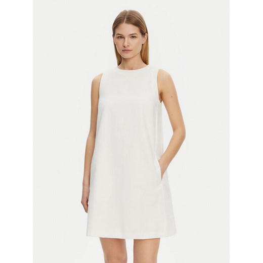 Weekend Max Mara Sukienka codzienna Racer 2515221102 Biały Regular Fit ze sklepu MODIVO w kategorii Sukienki - zdjęcie 182689259