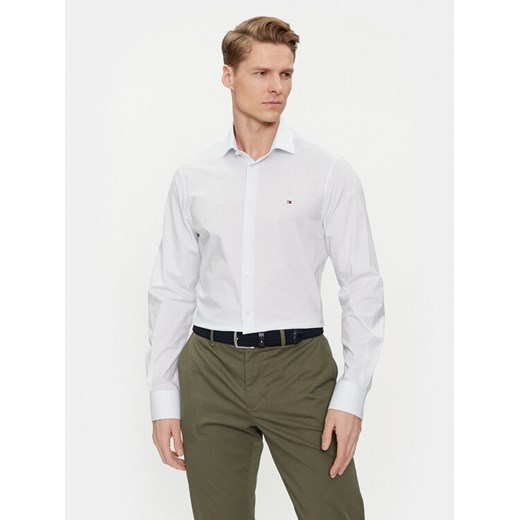 Tommy Hilfiger Koszula MW0MW34629 Niebieski Slim Fit ze sklepu MODIVO w kategorii Koszule męskie - zdjęcie 182689296