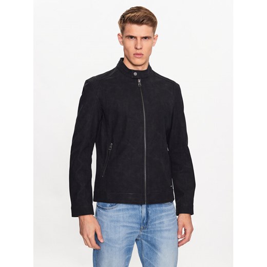 Guess Kurtka z imitacji skóry M3YL00 WFHA0 Czarny Regular Fit ze sklepu MODIVO w kategorii Kurtki męskie - zdjęcie 182689368