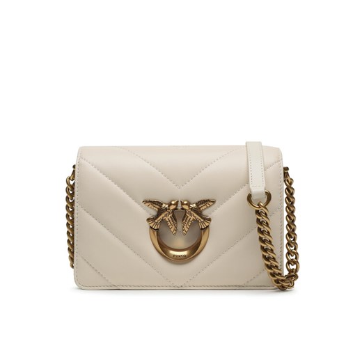 Pinko Torebka Love Click Mini AI 23-24 PLTT 100067 A136 Écru ze sklepu MODIVO w kategorii Listonoszki - zdjęcie 182689405