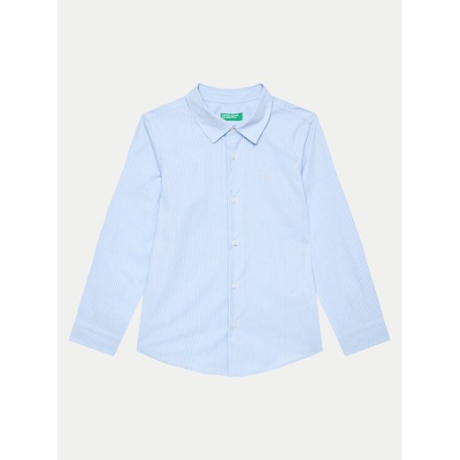 United Colors Of Benetton Koszula 5DGXCQ00T Błękitny Regular Fit ze sklepu MODIVO w kategorii Koszule chłopięce - zdjęcie 182689449