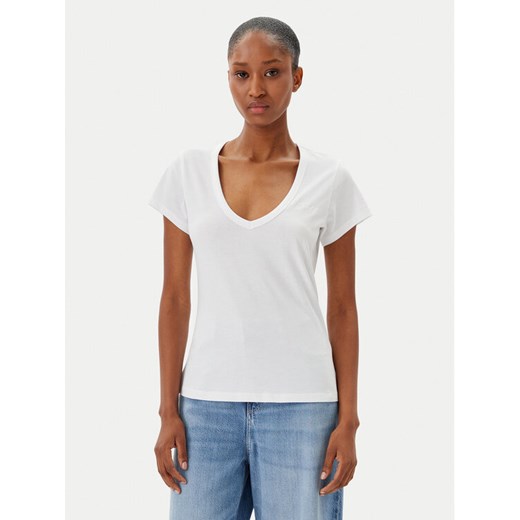 BOSS T-Shirt C_Eslane_4 50540432 Biały Slim Fit ze sklepu MODIVO w kategorii Bluzki damskie - zdjęcie 182689548