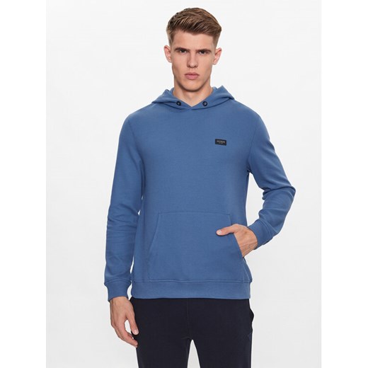 Guess Bluza M3YQ10 KBTP1 Niebieski Regular Fit ze sklepu MODIVO w kategorii Bluzy męskie - zdjęcie 182689638