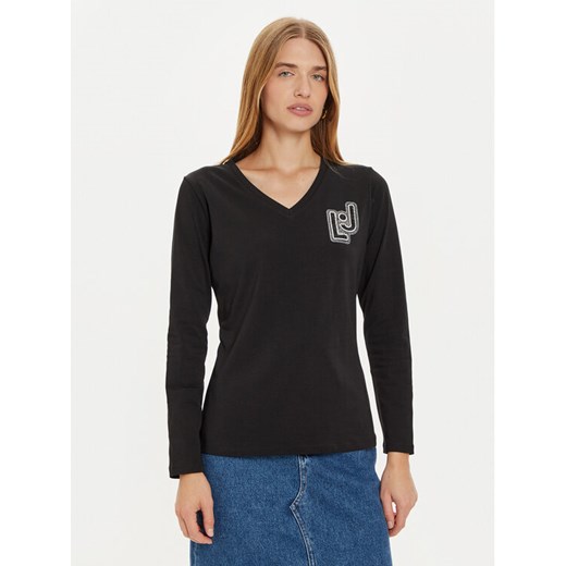 Liu Jo Sport Bluzka TF4211 JS088 Czarny Regular Fit ze sklepu MODIVO w kategorii Bluzki damskie - zdjęcie 182689665