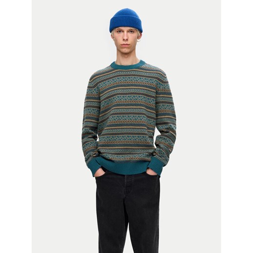 Selected Homme Sweter 16094646 Niebieski Regular Fit ze sklepu MODIVO w kategorii Swetry męskie - zdjęcie 182689686
