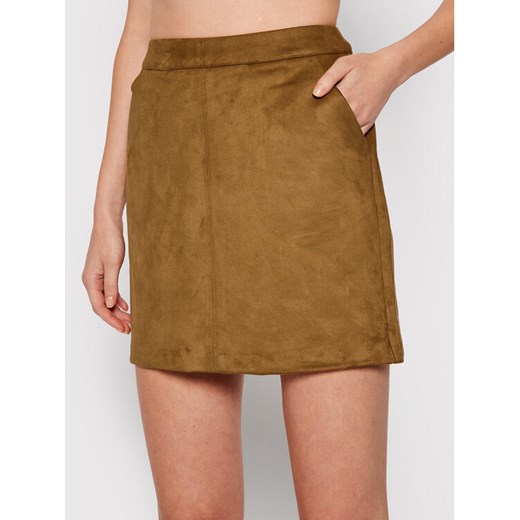 Vero Moda Spódnica mini Donnadina 10210430 Brązowy Regular Fit ze sklepu MODIVO w kategorii Spódnice - zdjęcie 182689688