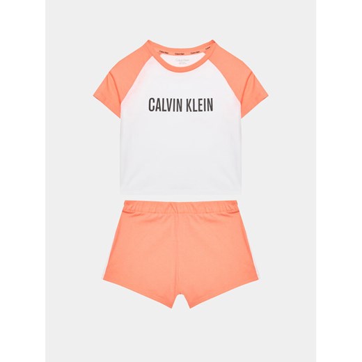 Calvin Klein Underwear Piżama G80G800618 Koralowy Regular Fit ze sklepu MODIVO w kategorii Piżamy dziecięce - zdjęcie 182689698