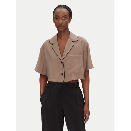 ACCESS FASHION Koszula 53-7043-405 Beżowy Loose Fit ze sklepu MODIVO w kategorii Koszule damskie - zdjęcie 182689776