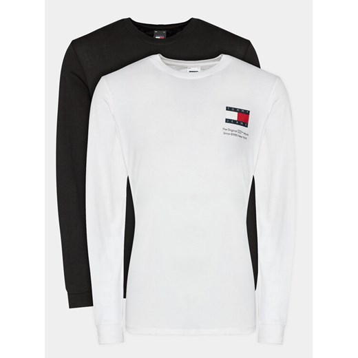 Tommy Jeans Komplet 2 longsleeve Flag DM0DM18278 Kolorowy Slim Fit Tommy Jeans S MODIVO