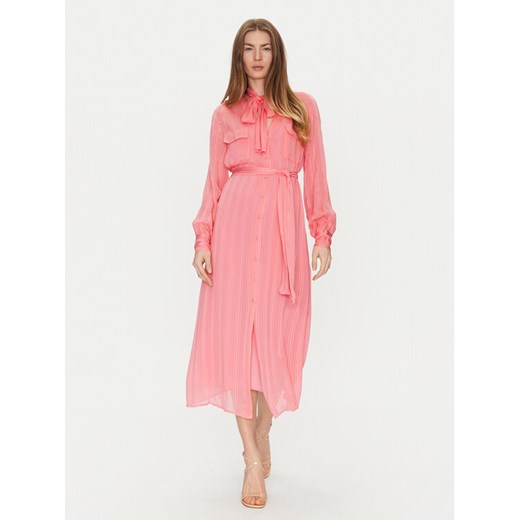 TWINSET Sukienka koszulowa 251TP2260 Pomarańczowy Loose Fit ze sklepu MODIVO w kategorii Sukienki - zdjęcie 182689816