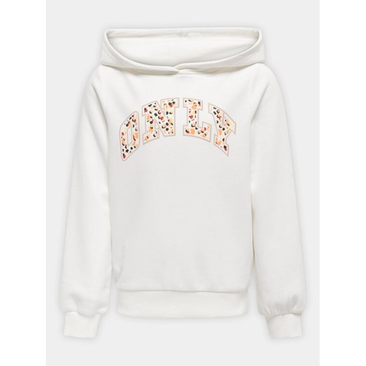 Kids ONLY Bluza Jana 15319464 Biały Regular Fit ze sklepu MODIVO w kategorii Bluzy dziewczęce - zdjęcie 182689825