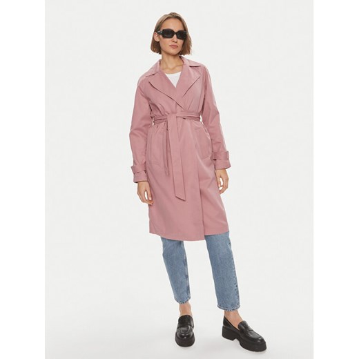 Vero Moda Trencz Lou 10257581 Różowy Regular Fit ze sklepu MODIVO w kategorii Płaszcze damskie - zdjęcie 182689918