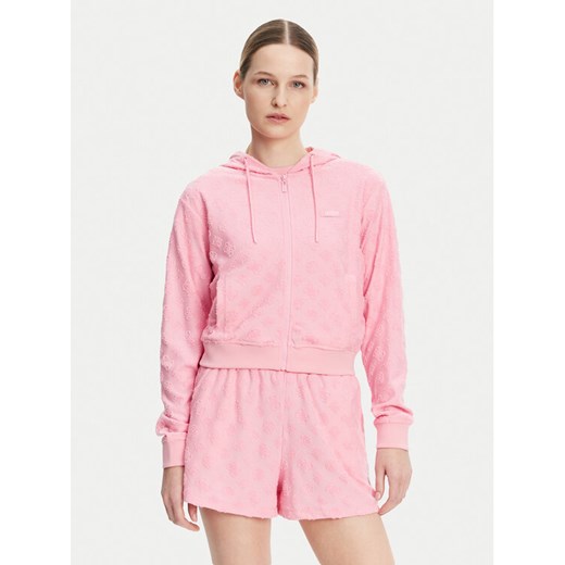 Guess Bluza V5GQ00 KCT02 Różowy Regular Fit ze sklepu MODIVO w kategorii Bluzy damskie - zdjęcie 182689926