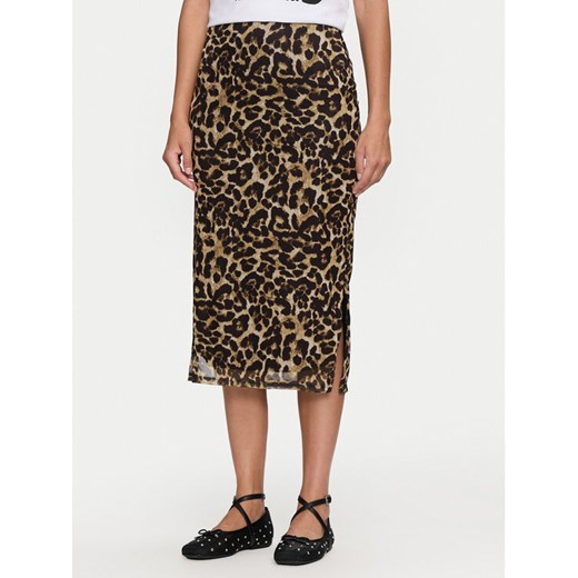 JDY Spódnica midi Lea 15345811 Brązowy Slim Fit ze sklepu MODIVO w kategorii Spódnice - zdjęcie 182689938