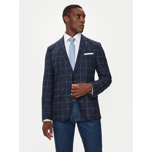 Boss Marynarka H-Hutson 50527998 Granatowy Slim Fit ze sklepu MODIVO w kategorii Marynarki męskie - zdjęcie 182689978