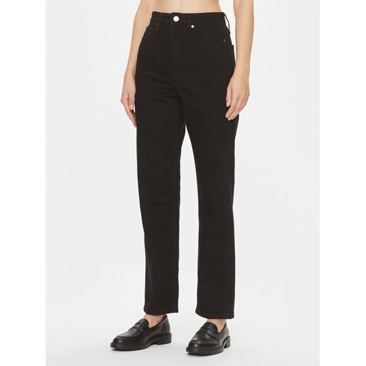 Calvin Klein Jeansy K20K205064 Czarny Straight Fit ze sklepu MODIVO w kategorii Jeansy damskie - zdjęcie 182689979