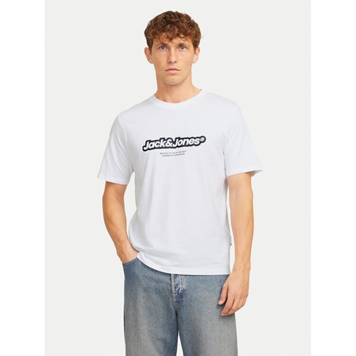 Jack&Jones T-Shirt Vesterbro 12265740 Biały Relaxed Fit ze sklepu MODIVO w kategorii T-shirty męskie - zdjęcie 182690005