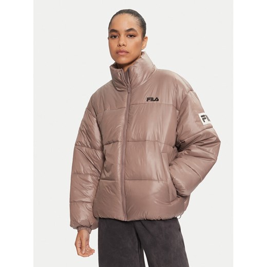Fila Kurtka zimowa FAW0904 Beżowy Regular Fit ze sklepu MODIVO w kategorii Kurtki damskie - zdjęcie 182690016