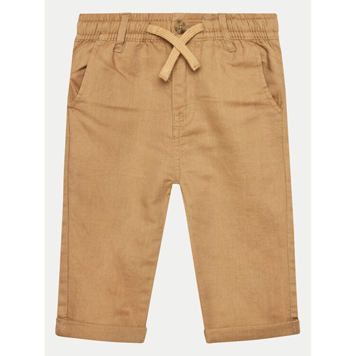 United Colors Of Benetton Spodnie materiałowe 4BE7GF01H Beżowy Regular Fit ze sklepu MODIVO w kategorii Spodnie chłopięce - zdjęcie 182690045