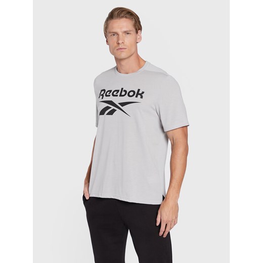 Reebok Koszulka techniczna Workout Ready HL4289 Szary Regular Fit ze sklepu MODIVO w kategorii T-shirty męskie - zdjęcie 182690056