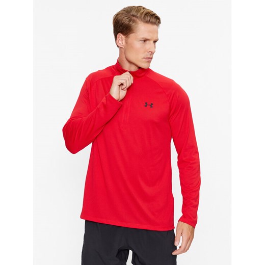 Under Armour Longsleeve Ua Tech 2.0 1/2 Zip 1328495 Czerwony Loose Fit ze sklepu MODIVO w kategorii T-shirty męskie - zdjęcie 182690059