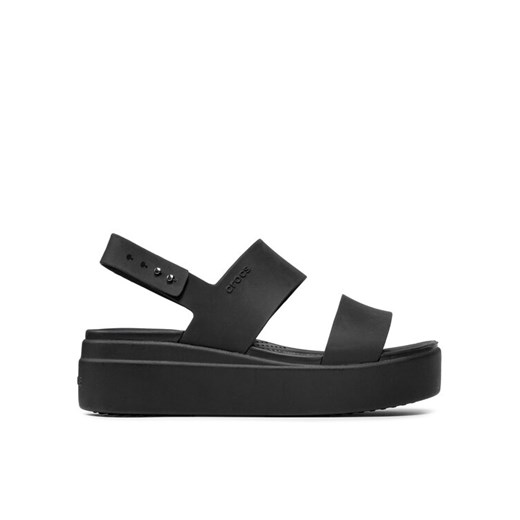 Crocs Sandały Brooklyn Low Wedge W 206453 Czarny ze sklepu MODIVO w kategorii Sandały damskie - zdjęcie 182690095