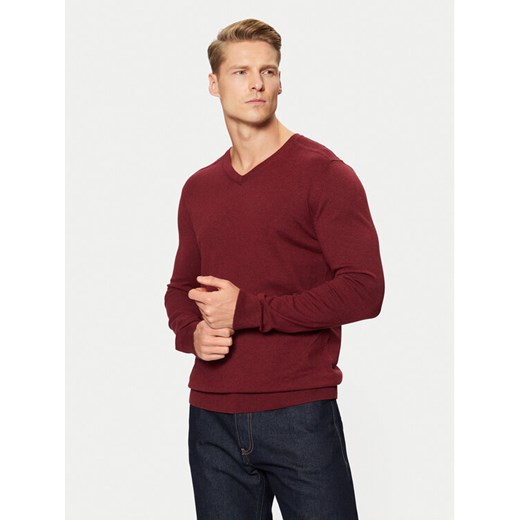Selected Homme Sweter 16090147 Czerwony Regular Fit ze sklepu MODIVO w kategorii Swetry męskie - zdjęcie 182690107