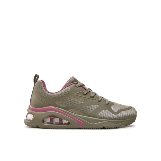 Skechers Sneakersy Tres-Air Uno 177421/OLV Zielony ze sklepu MODIVO w kategorii Buty sportowe damskie - zdjęcie 182690146