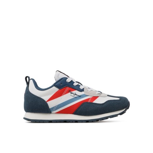 Pepe Jeans Sneakersy Foster Boy Print PBS30554 Niebieski ze sklepu MODIVO w kategorii Buty sportowe dziecięce - zdjęcie 182690167