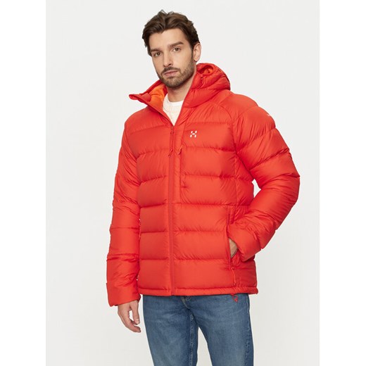 Haglöfs Kurtka puchowa Rosson 607460 Czerwony Relaxed Fit ze sklepu MODIVO w kategorii Kurtki męskie - zdjęcie 182690188