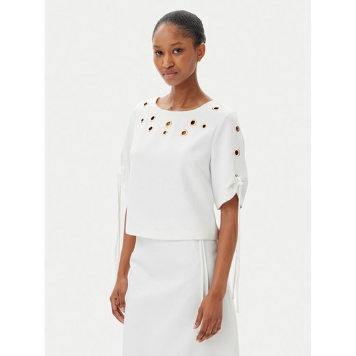 ARTIGLI Bluzka ACBL000743 058 Biały Regular Fit ze sklepu MODIVO w kategorii Bluzki damskie - zdjęcie 182690209