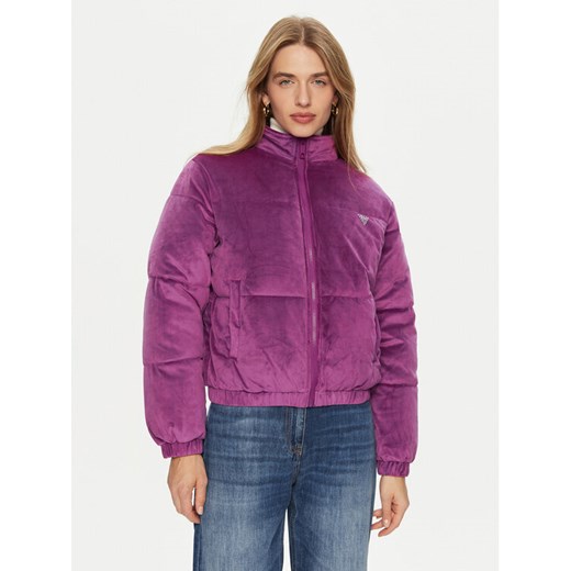 Guess Kurtka zimowa V4BL03 KBXI2 Fioletowy Regular Fit ze sklepu MODIVO w kategorii Kurtki damskie - zdjęcie 182690306