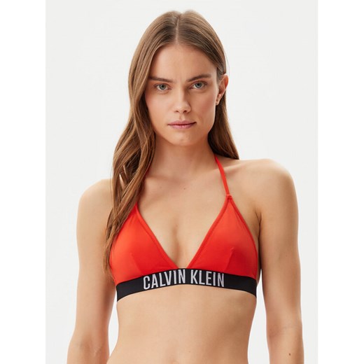 Calvin Klein Swimwear Góra od bikini KW0KW02854 Czerwony ze sklepu MODIVO w kategorii Stroje kąpielowe - zdjęcie 182690357