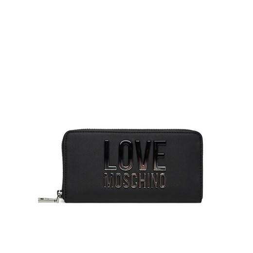 LOVE MOSCHINO Duży Portfel Damski JC5730PP0MKD000B Czarny ze sklepu MODIVO w kategorii Portfele damskie - zdjęcie 182690386