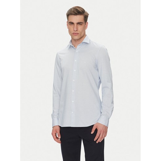 Michael Kors Koszula MK0DS01555 Błękitny Slim Fit ze sklepu MODIVO w kategorii Koszule męskie - zdjęcie 182690405