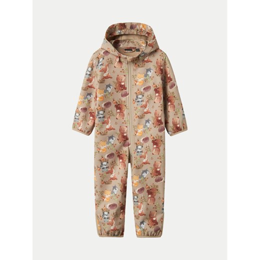 NAME IT Kombinezon softshell Alfa 13232337 Beżowy Regular Fit ze sklepu MODIVO w kategorii Kombinezony i kurtki - zdjęcie 182690408