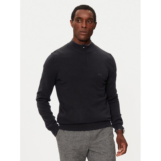 Boss Sweter Emarlo 50530314 Czarny Regular Fit ze sklepu MODIVO w kategorii Swetry męskie - zdjęcie 182690419