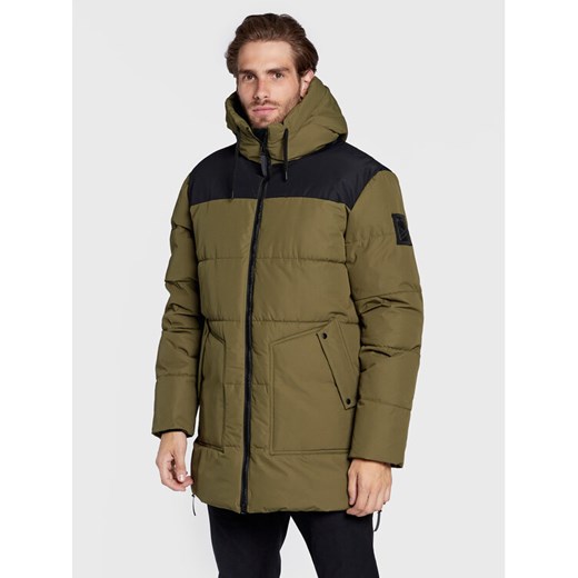 Halti Kurtka zimowa Linjat 065-0419 Zielony Regular Fit ze sklepu MODIVO w kategorii Kurtki męskie - zdjęcie 182690428