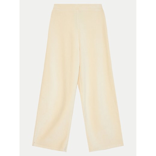United Colors Of Benetton Spodnie palazzo 4DZBCF02Q Beżowy Regular Fit ze sklepu MODIVO w kategorii Spodnie dziewczęce - zdjęcie 182690447