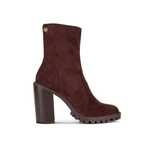 Nine West Botki WFA2947-1 Brązowy ze sklepu MODIVO w kategorii Botki - zdjęcie 182690499