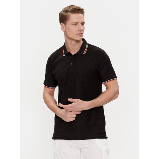 Brave Soul Polo MPS-149COSMO Czarny Straight Fit ze sklepu MODIVO w kategorii T-shirty męskie - zdjęcie 182690556